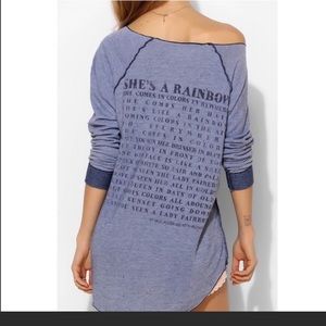 Urban Outfitters Lyric Culture She’s A Rainbow Top